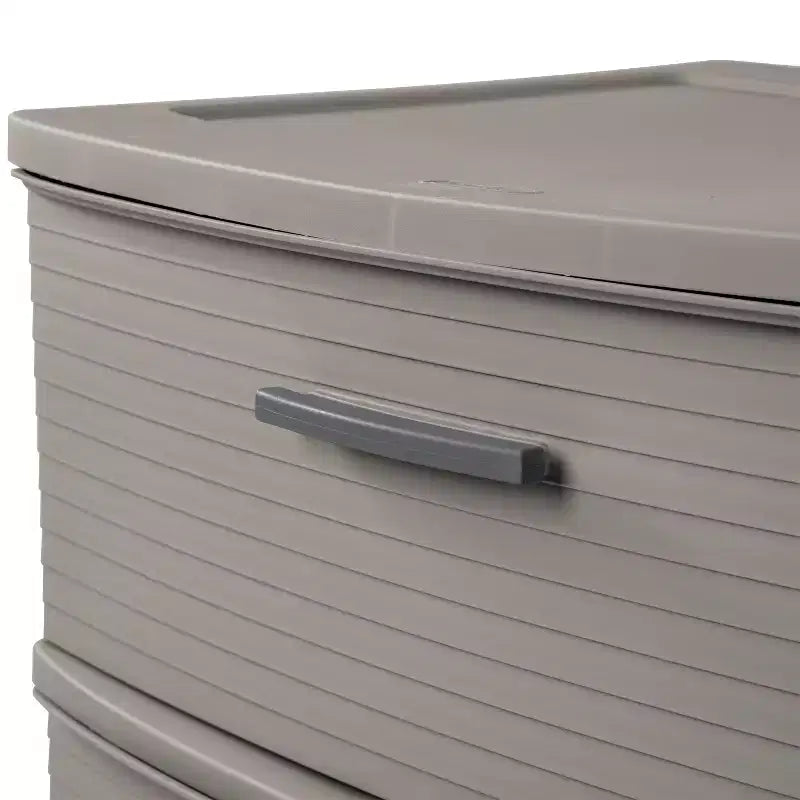 Cassettiera ampia a 3 cassetti grigio scuro - &;: Cassetti portaoggetti in plastica, Portaoggetti universale portatile, Nessun montaggio richiesto