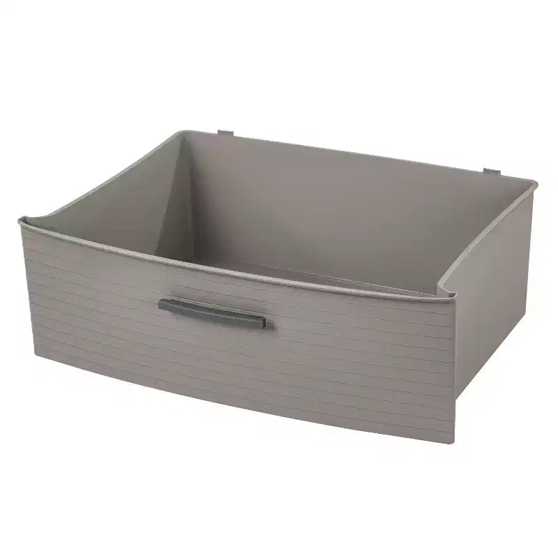 Cassettiera ampia a 3 cassetti grigio scuro - &;: Cassetti portaoggetti in plastica, Portaoggetti universale portatile, Nessun montaggio richiesto