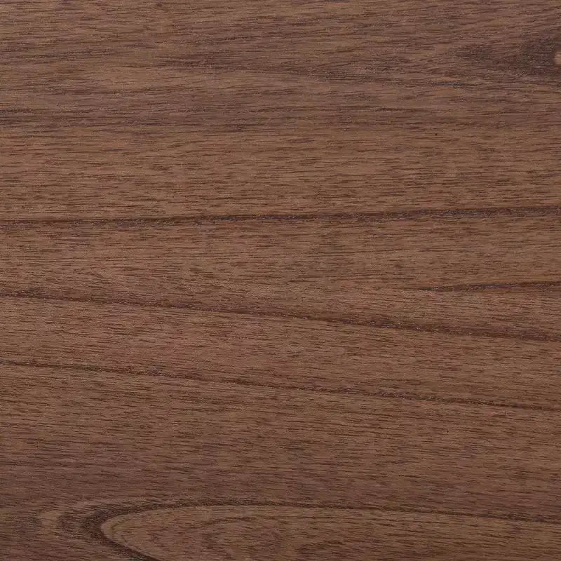 Set camera da letto Alyssa Japandi in legno di noce marrone, 4 pezzi