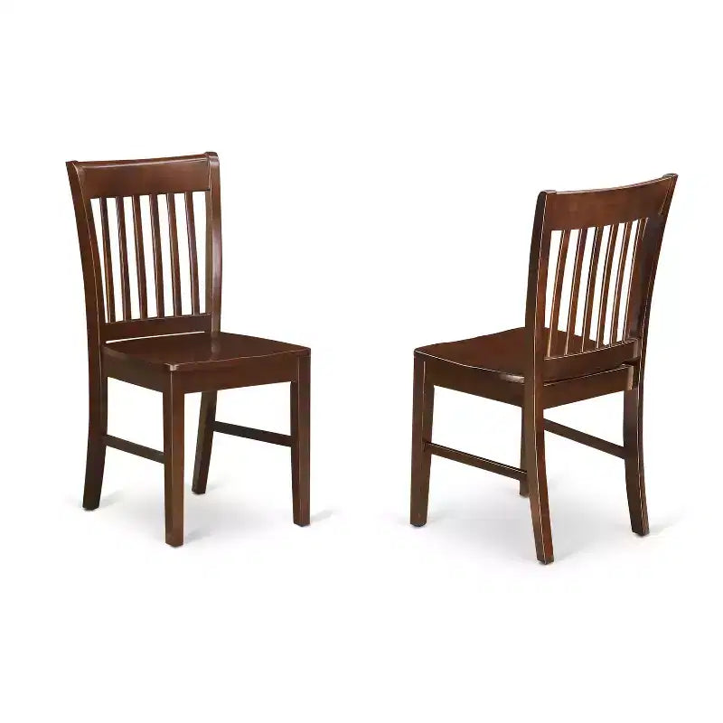 Set da Tavolo da Cucina 3 Pezzi Mogano Stile Moderno