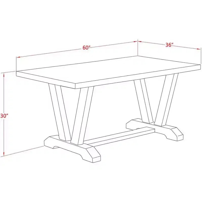 Tavolo da pranzo 36X60 pollici