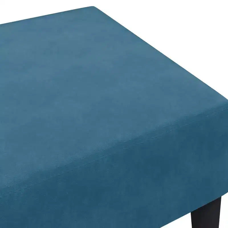 Poggiapiedi ottomano moderno, pouf sgabello rivestito in velluto come poggiapiedi, seduta d'accento compatta per il soggiorno
