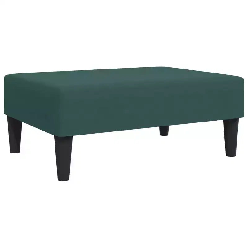 Poggiapiedi ottomano moderno, pouf sgabello rivestito in velluto come poggiapiedi, seduta d'accento compatta per il soggiorno