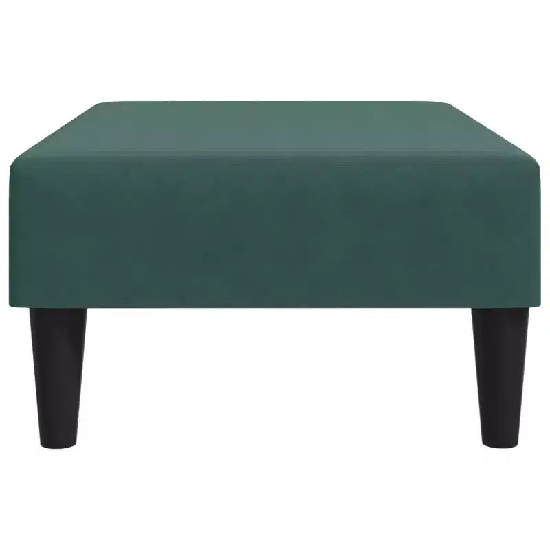 Poggiapiedi ottomano moderno, pouf sgabello rivestito in velluto come poggiapiedi, seduta d'accento compatta per il soggiorno