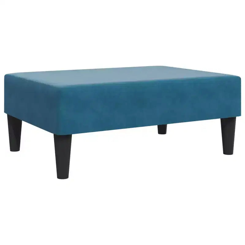 Poggiapiedi ottomano moderno, pouf sgabello rivestito in velluto come poggiapiedi, seduta d'accento compatta per il soggiorno