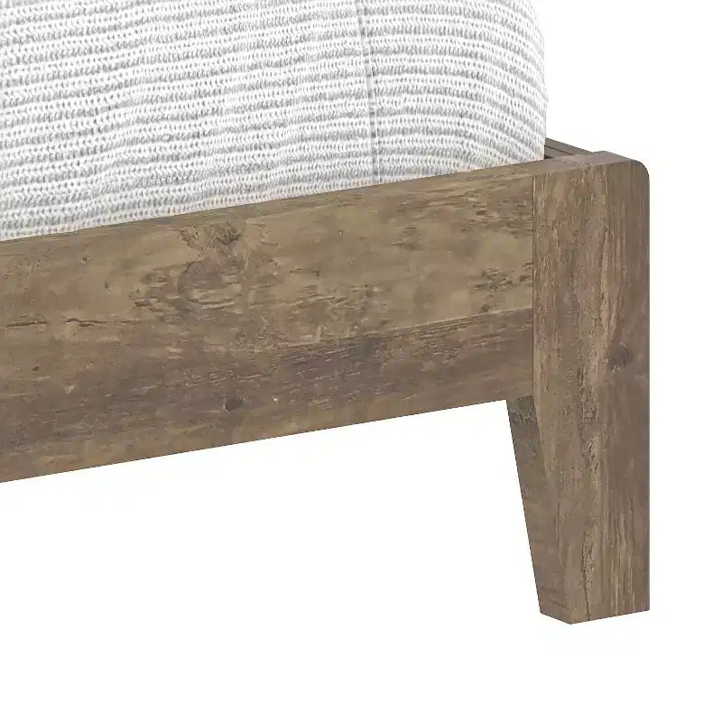 Letto matrimoniale King Tiena Lencia con testiera in rovere nodoso