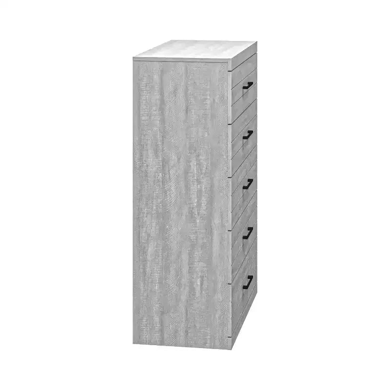Cassettiera a 5 cassetti Hamsper (Interlock) - Quercia grigio polvere
