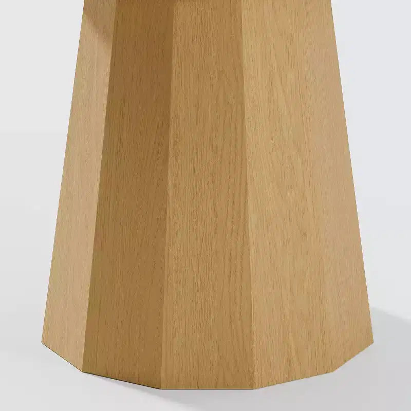 Tavolo da pranzo rotondo in legno massello da 60 pollici di altezza, tavolo da cucina per 6-8 persone con piano e base affusolata per soggiorno/sala da pranzo/ufficio, colore naturale