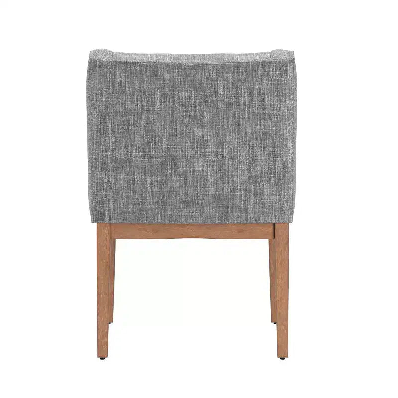 Sedie da pranzo Amiford in lino con braccioli inclinati e bottoni (set da 2) - iNSPIREQ