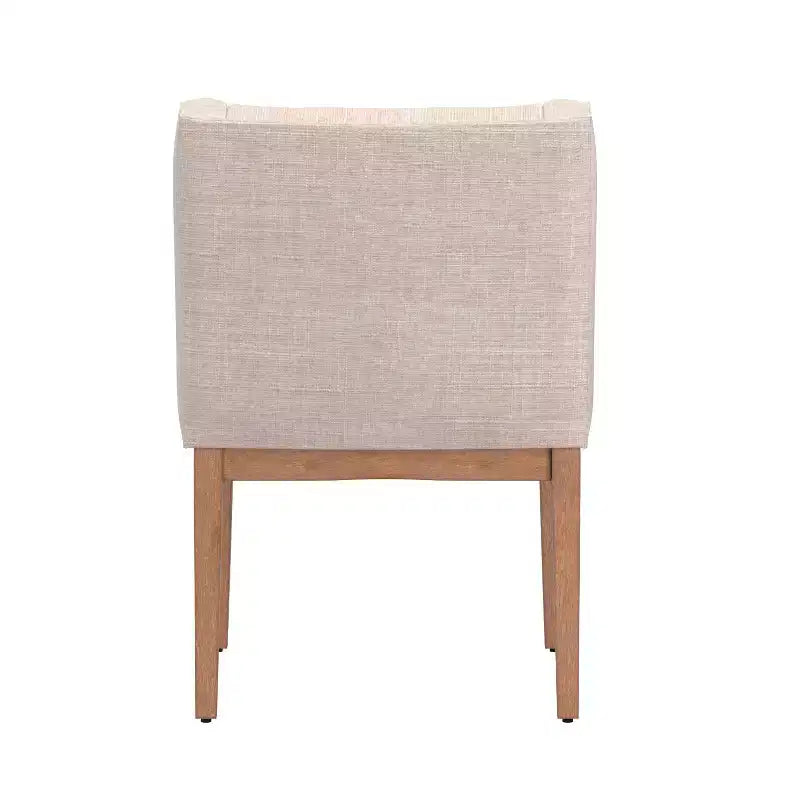 Amiford Button Tufted Slope Arm Linen Dining Chairs (Set of 2) - iNSPIREQ