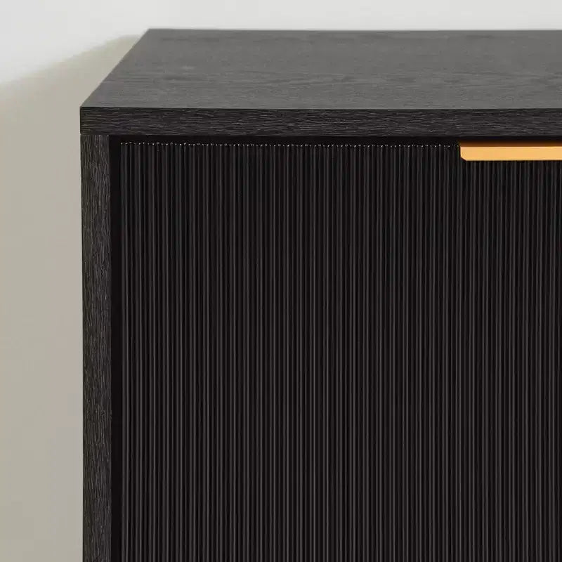 Arlo Sideboard Frassino Rovere/Oro: Credenza Moderna con Vano Contenitore, Mobile da Ingresso, Madia Buffet