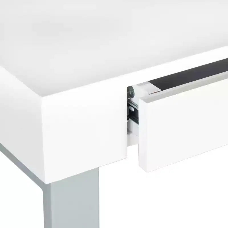 Scrivania Barton - - Bianco/Grigio