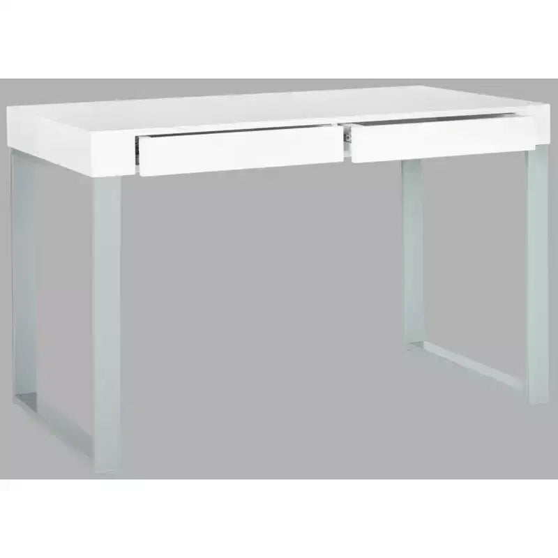 Scrivania Barton - - Bianco/Grigio