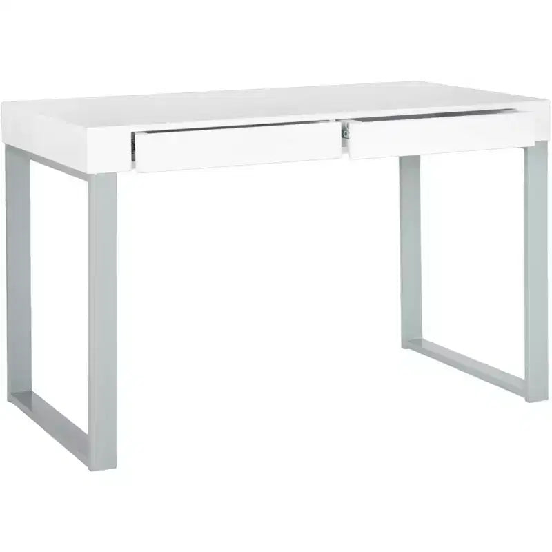 Scrivania Barton - - Bianco/Grigio