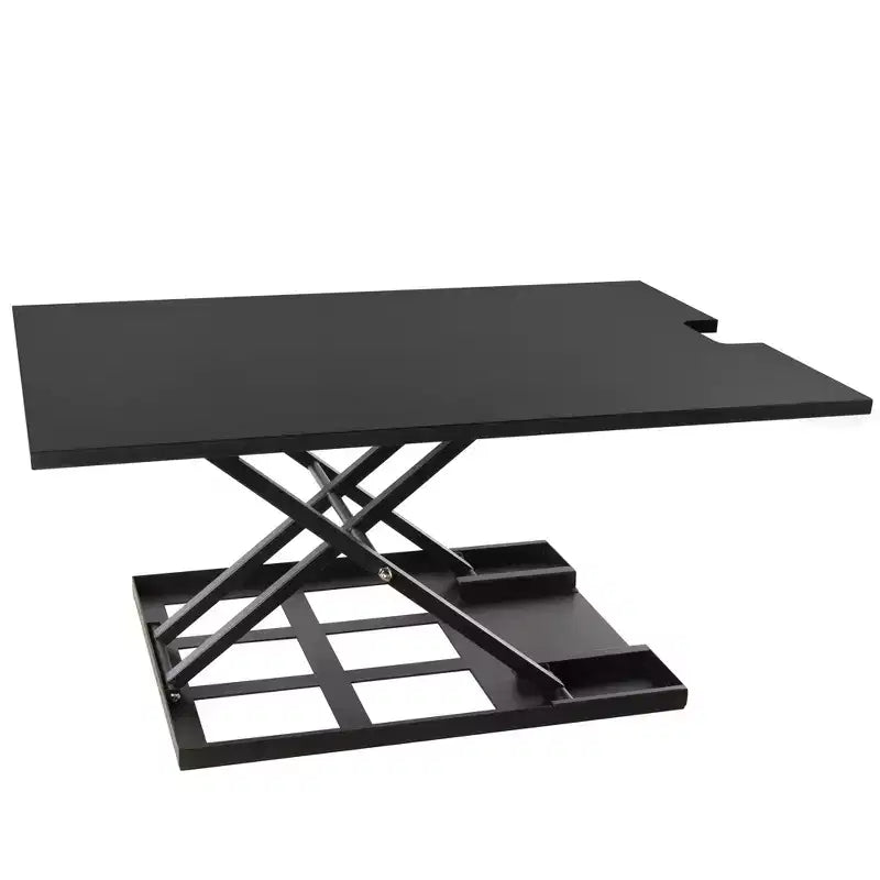 X-Elite Pro 36 convertitore da scrivania sit-stand con regolazione pneumatica dell'altezza, nero