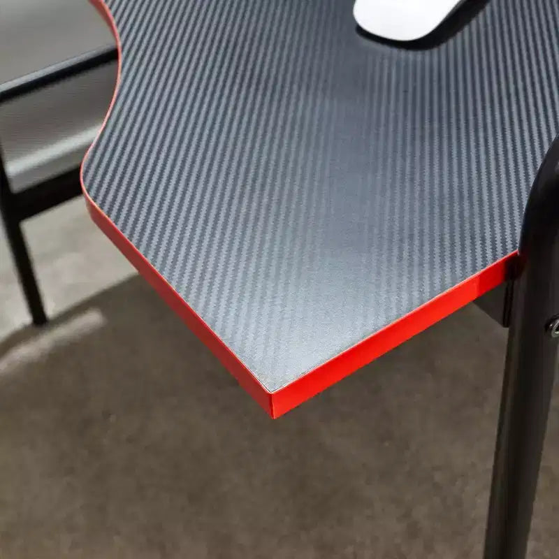 Scrivania da Gaming iCarus Mesh con Piano in Legno