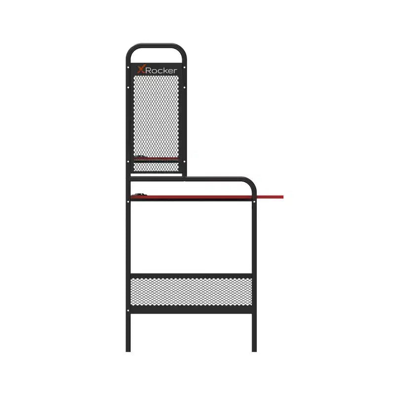 Scrivania da Gaming iCarus Mesh con Piano in Legno