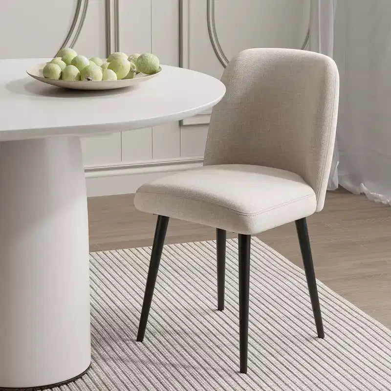 Sedie da pranzo moderne, sedie da pranzo imbottite, set da 2 pezzi