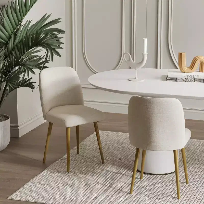 Sedie da pranzo moderne, sedie da pranzo imbottite, set da 2 pezzi