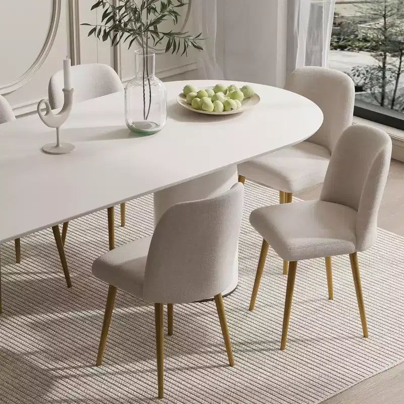 Sedie da pranzo moderne, sedie da pranzo imbottite, set da 2 pezzi
