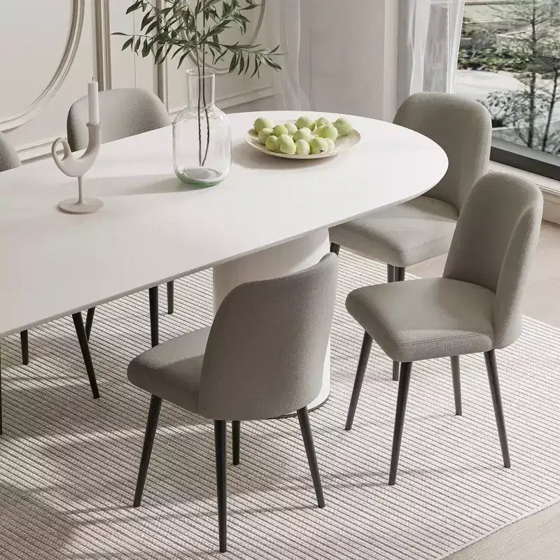 Sedie da pranzo moderne, sedie da pranzo imbottite, set da 2 pezzi